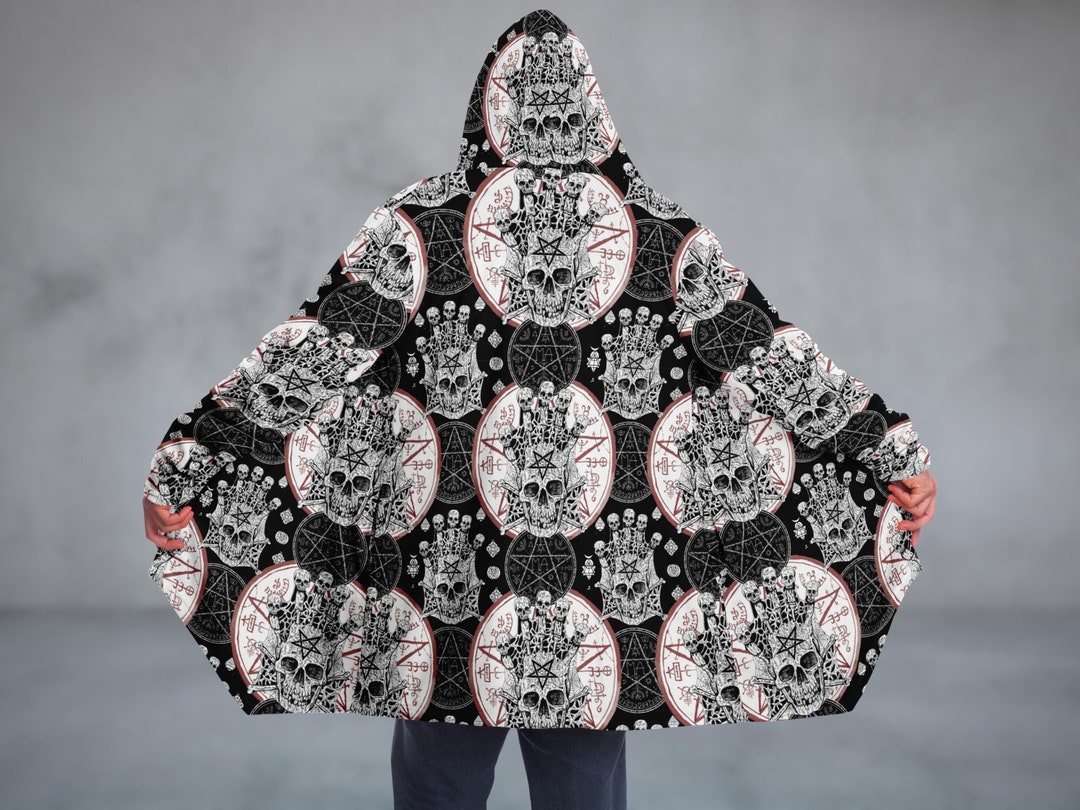 Black Cloak Plus Size Goth Hooded Cloaks Cloak With A Hood Gothic Dress