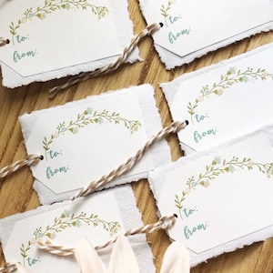 Belles étiquettes cadeaux faites main