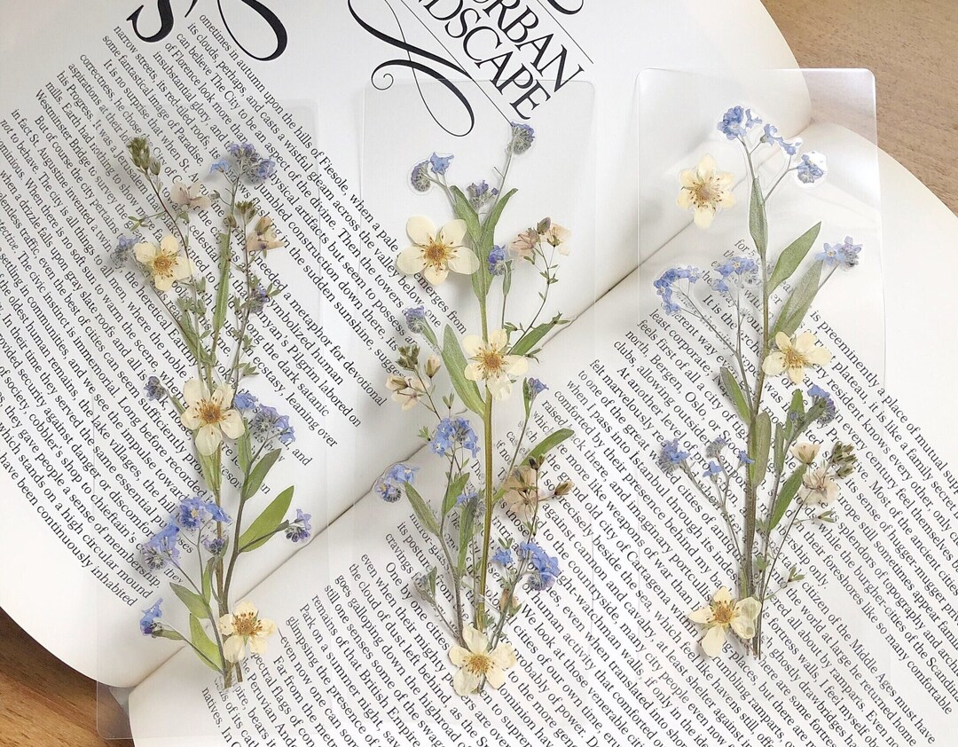 Forget Me Not Clear Bookmark - Etsy