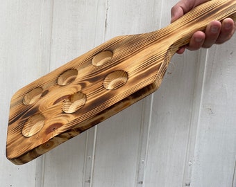 Tagliere rustico in legno per shot - Tagliere artigianale per shot
