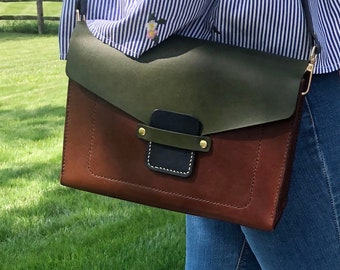 Handmade Genuine Leather Bag, Leather Crossbody Bag, Leather Satchel, Women Leather Bag, Quality Leather from Japan