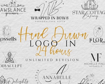 Create a Custom Hand Drawn Logo Design, Brand Logo Design, Business Logo Design Custom, Hand Made Logo Design, Logo Creator, Logo Maker,