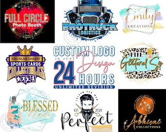 Custom Logo Design Colorful Business Logo Photography Logo Bakery Logo Cute Logo Branding Package Modern Creative Logo Designer