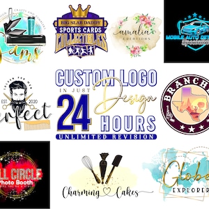 Eu farei um logotipo personalizado para sua marca, criador de logotipo artesanal, logotipo desenhado à mão, logotipo de artista, logotipo para empresa de padaria