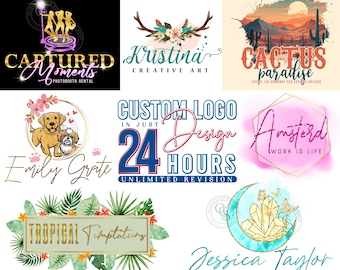 Custom Business Logo Design | Photography, Event, Makeup Artist Logo | Creative & Modern Branding Minimalist Editable Logo Design Gift Ideas