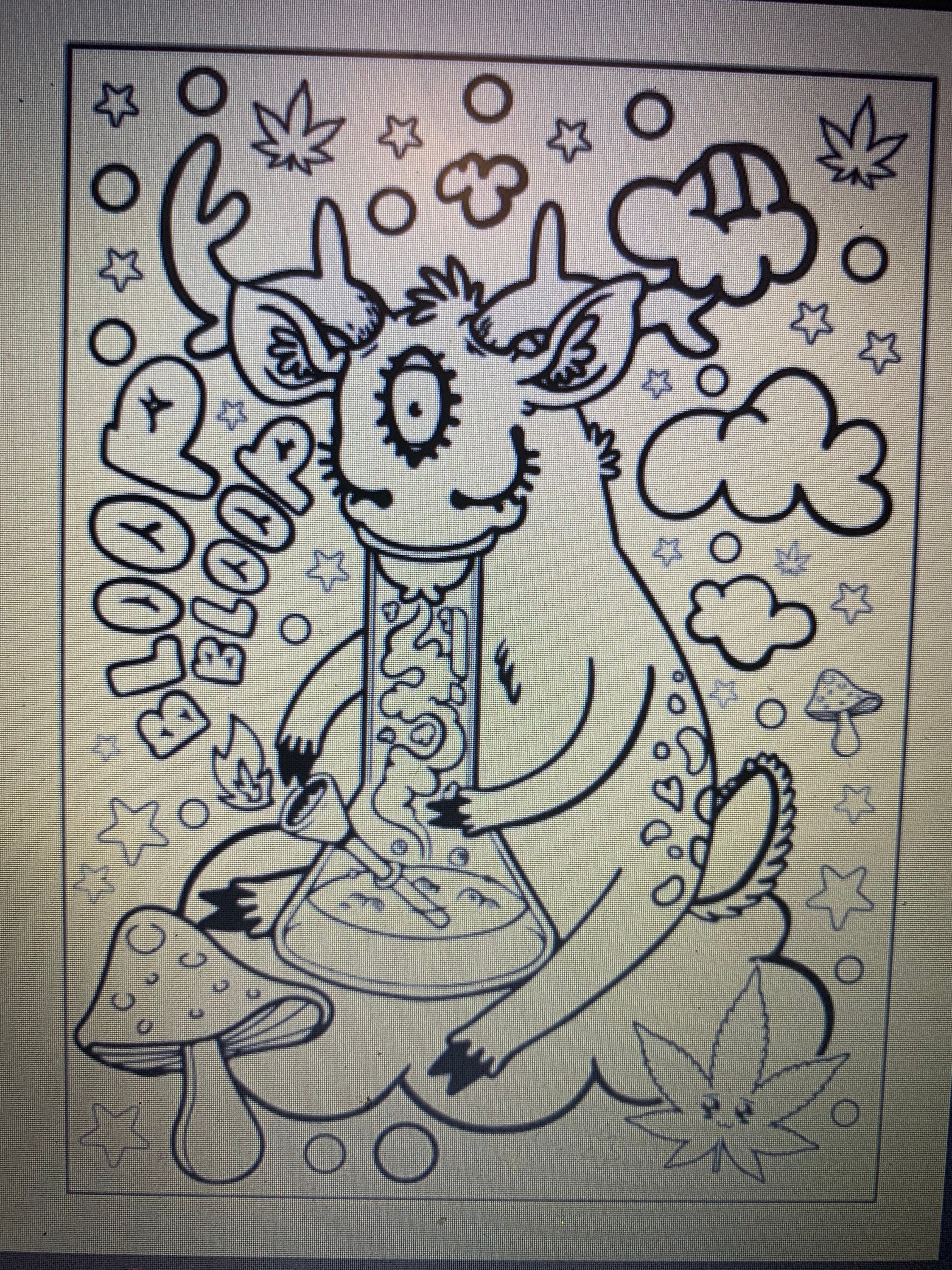 140 Stoner Psychedelic Trippy Coloring PagesAdult Coloring | Etsy