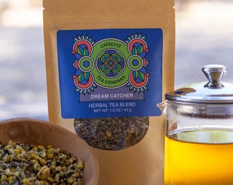 Nighttime Loose Leaf Tea Blend With Chamomile and Lavender, Caffeine Free