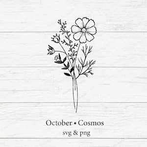 Kosmos Blumen Tattoos