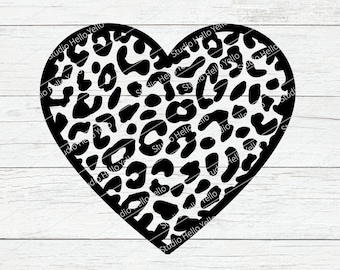 Leopard Print Heart Svg, Heart Svg, Valentine Svg,Valentine Png,Valentines Day,Love Svg,Valentine,Valentines,Heart,Png,Dxf,Cricut,Silhouette