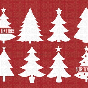 Pacchetto Svg Albero di Natale, Svg Natale, Svg Albero di Natale, Clipart Natale, Png Natale, Natale Digitale, Cricut, Silhouette, Dxf