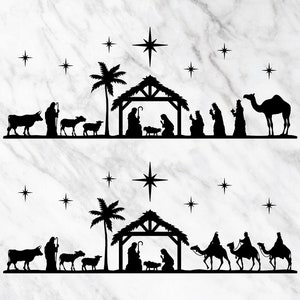 Scena Narodzenia SVG, Narodzenia SVG, PNG, eps, dxf, jpg natychmiastowe pobieranie cyfrowe