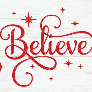 Believe SVG, Christmas SVG, Winter Door Sign SVG, Digital Download/Cricut,Silhouette,Glowforge,Christmas clipart,Believe Png,Dxf,Holiday svg imagem 1