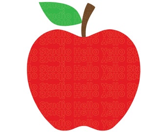 Apple Svg, Apple Clipart, Teacher Svg, School Svg, Apple monogram svg, Back to School svg, Png,Dxf, Cut files, Cricut, Silhouette, Glowforge