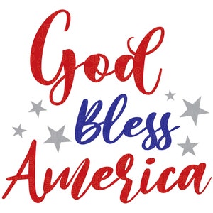 Dio benedica l'America SVG, 4 luglio SVG, 4 luglio SVG, 4 luglio SVG, America, Bandiera USA SVG, Camicia del Giorno dell'Indipendenza, File di taglio Cricut