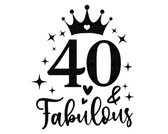 Download 40th Birthday Svg Etsy