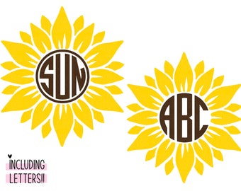 Free Free 97 Sunflower Monogram Svg Free SVG PNG EPS DXF File