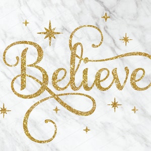 Believe SVG, Christmas SVG, Winter Door Sign SVG, Digital Download/Cricut,Silhouette,Glowforge,Christmas clipart,Believe Png,Dxf,Holiday svg imagem 3