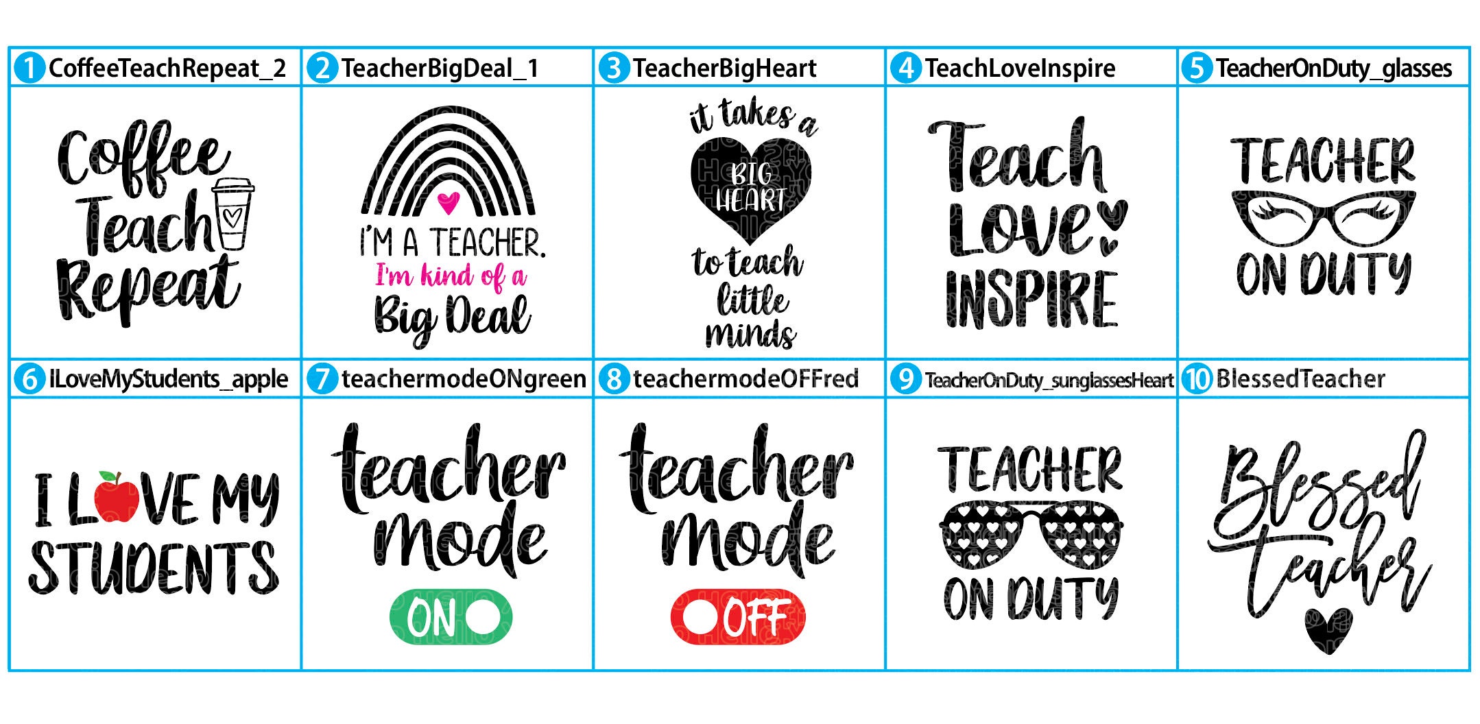 Teacher SVG Bundle, Teacher Svg, Teach Svg, Gift for Teacher Svg ...
