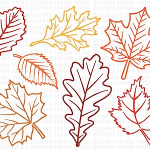 Fall Leaves Svg, Fall svg, Fall leaf svg bundle, Fall png, dxf, clipart, Cut files for Cricut, Glowforge files, Silhouette, Halloween svg