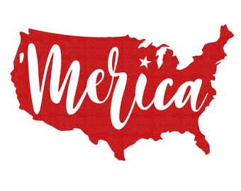 Merica Svg, 4th of July SVG, July 4th SVG, Fourth of July svg, America svg, USA Flag svg, Patriotic, Independence Day Shirt, Cut File Cricut