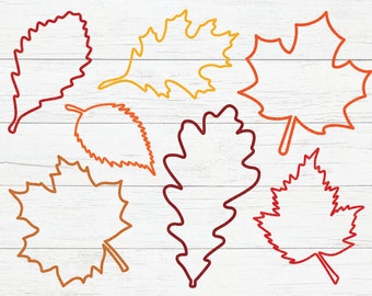 Fall Leaves Svg, Fall svg, Fall leaf svg bundle, Fall png, dxf, clipart, Cut files for Cricut, Glowforge files, Silhouette, Halloween svg
