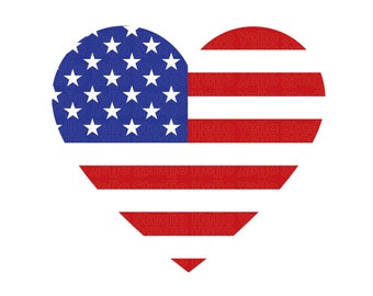 Hart vlag SVG, 4 juli SVG, 4 juli SVG, Fourth of July SVG, Amerika SVG, USA vlag SVG, Independence Day shirt, cut-bestand Cricut
