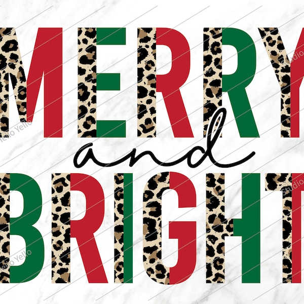 Merry and Bright Png, Merry Christmas Sublimation Png, Christmas Sublimation Design Download, Merry and Bright Sublimation, Christmas Png