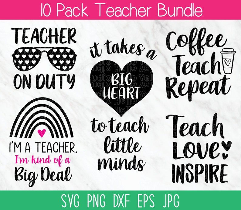 Teacher SVG Bundle, Teacher Svg, Teach Svg, Gift for Teacher Svg ...