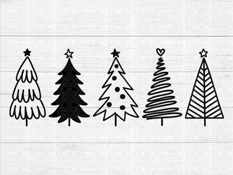 Christmas Tree Svg Bundle, Christmas Svg, Christmas Tree Svg, Christmas Clipart, Christmas Tree Png, Christmas Digital,Cricut,Silhouette,Dxf 