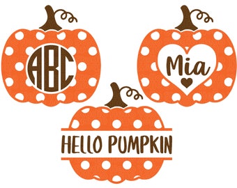 Pumpkin Monogram Frame Svg Bundle, Pumpkin Svg Bundle, Fall Svg, Halloween Svg,Thanksgiving svg, Fall Door Sign, Cricut,Glowforge,Silhouette