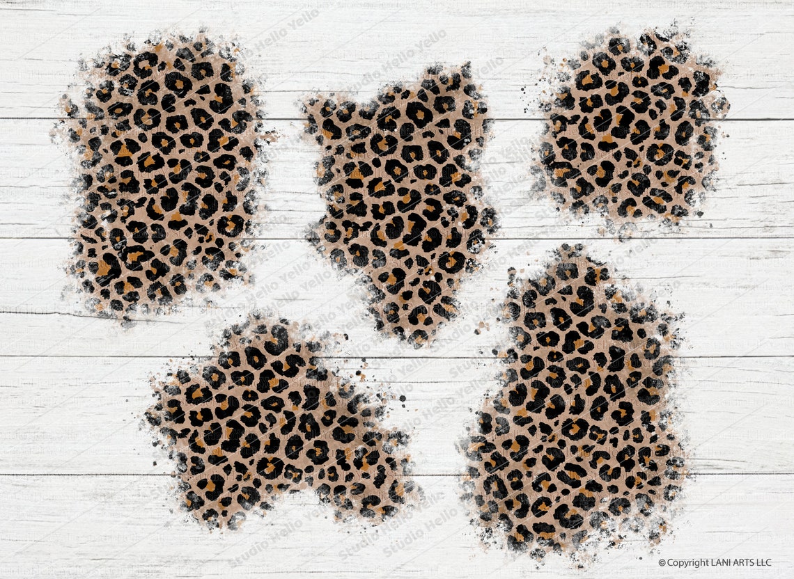 Leopard Patch PNG Santa Matching Leopard Leopard Patches Png - Etsy