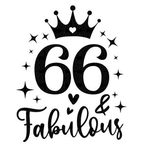 66th birthday svg, 66th Birthday, Birthday svg 66th birthday shirts SVG PNG DXF Cut File for Cricut Silhouette Glowforge gift birthday squad