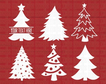 Christmas Tree Svg Bundle, Christmas Svg, Christmas Tree Svg, Christmas Clipart, Christmas Png, Christmas Digital, Cricut, Silhouette, Dxf