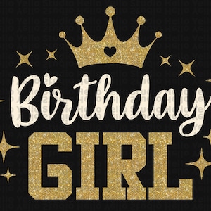 Ragazza del compleanno svg, È il mio compleanno svg, Compleanno svg, Buon compleanno svg, Maglietta di compleanno, png, dxf, Stampabile, File di taglio, Cricut, Silhouette