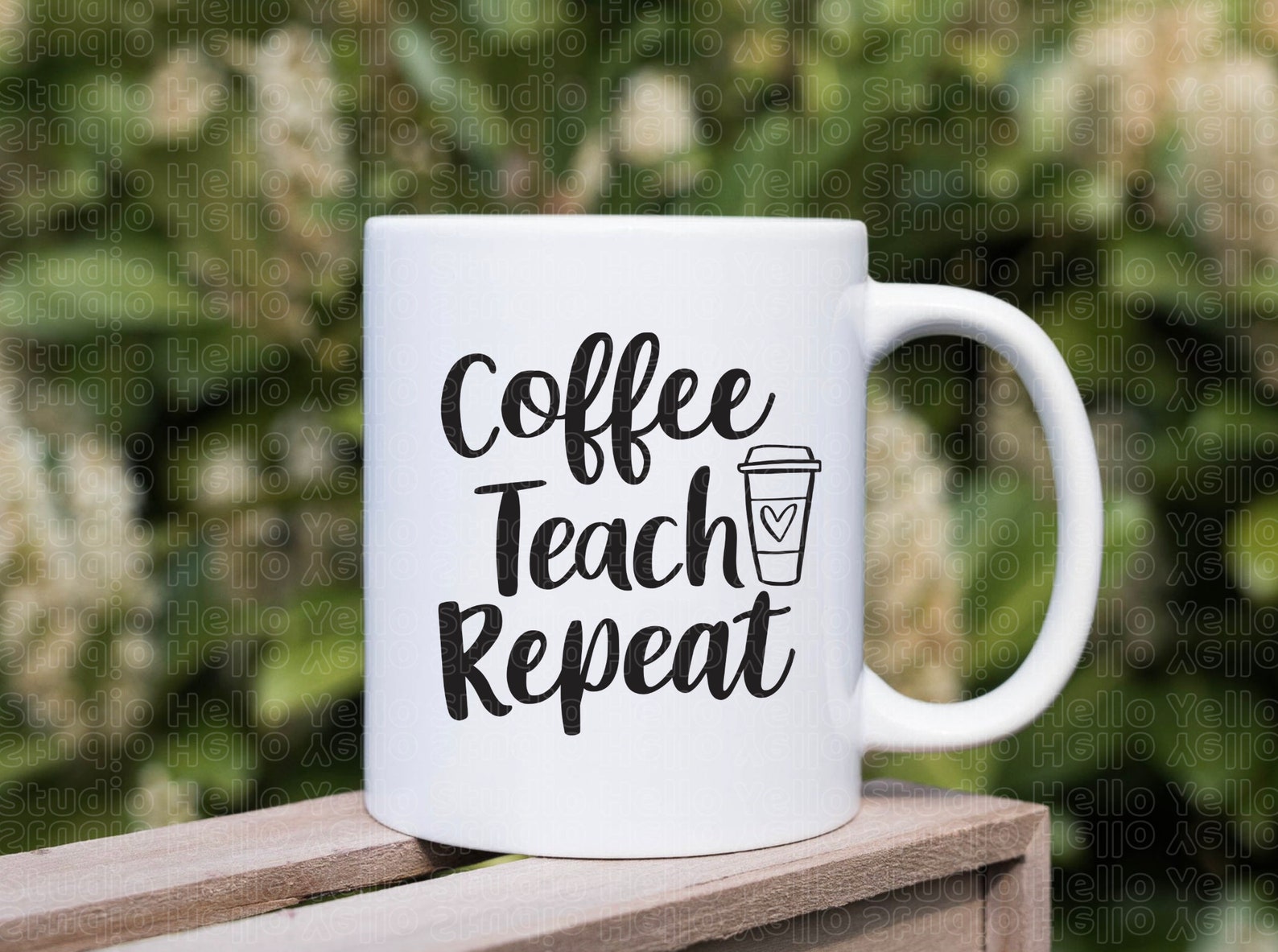 Coffee Teach Repeat SVG, Teacher School Teach Back to School Teacher ...