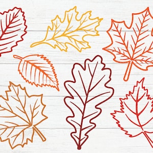 Fall Leaves Svg, Fall svg, Fall leaf svg bundle, Fall png, dxf, clipart, Cut files for Cricut, Glowforge files, Silhouette, Halloween svg image 2