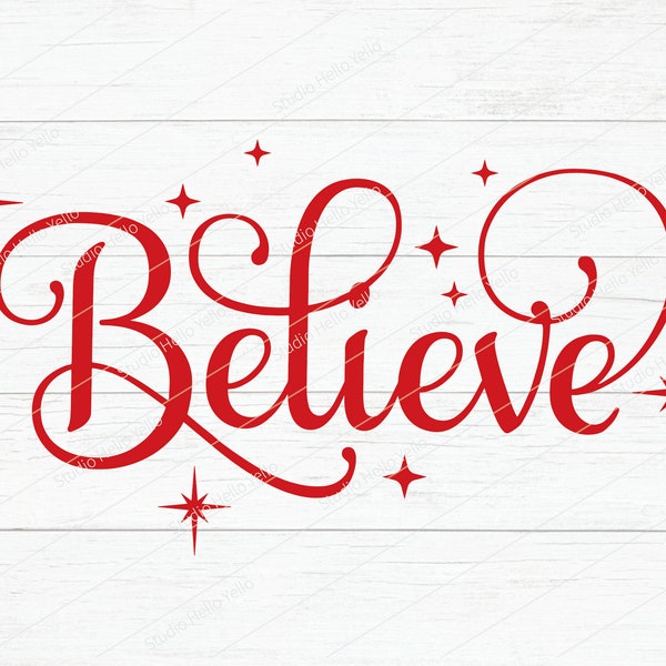 Believe SVG, Christmas SVG, Winter Door Sign SVG, Digital Download/Cricut,Silhouette,Glowforge,Christmas clipart,Believe Png,Dxf,Holiday svg