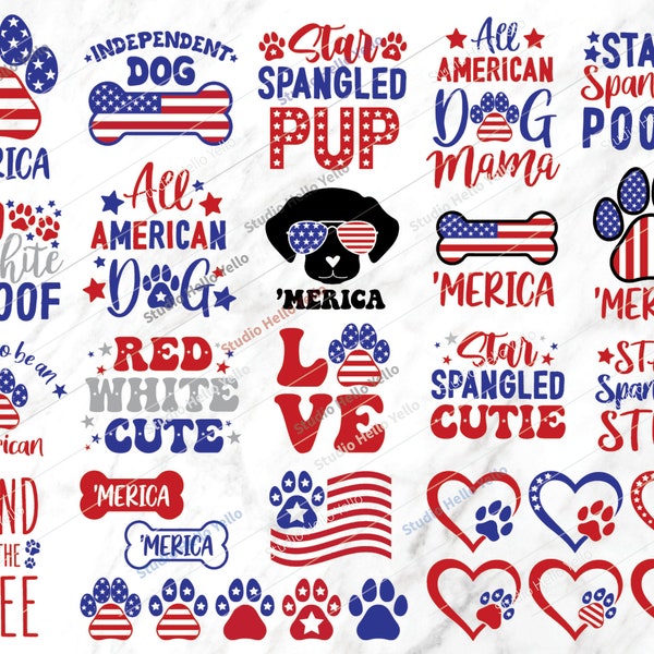 4th of July Dog Svg Bundle, 4th of July Svg,Dog Svg,4th of July Dog Svg,American flag Svg,Flag,Patriotic,Dog,Dog Mom,4th of July,Svg,Png,Dxf