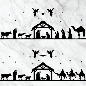Nativity Scene SVG, Nativity SVG, PNG, eps, dxf, jpg instant digital download image 6