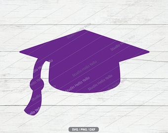 Graduation Cap Svg Purple Graduation Cap Svg Png Dxf Senior 2024 Svg Class of 2024 Svg Cake Topper Svg Graduation Clipart 2024 Graduation