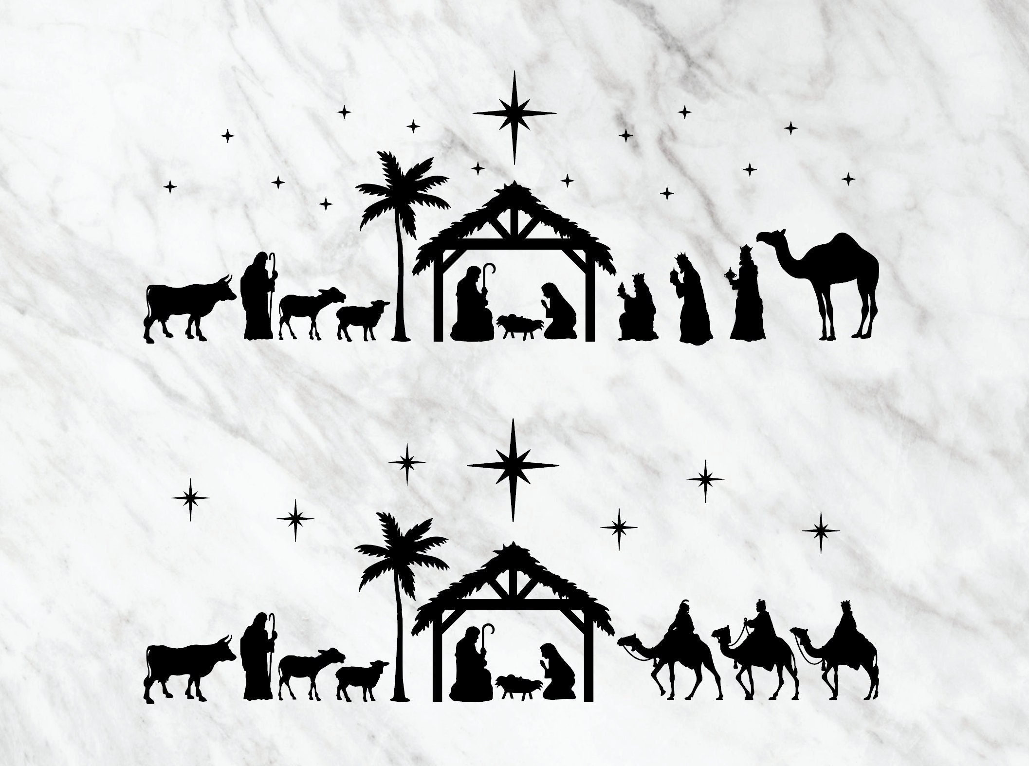 Nativity Scene SVG, Nativity SVG, PNG, Eps, Dxf, Jpg Instant Digital ...