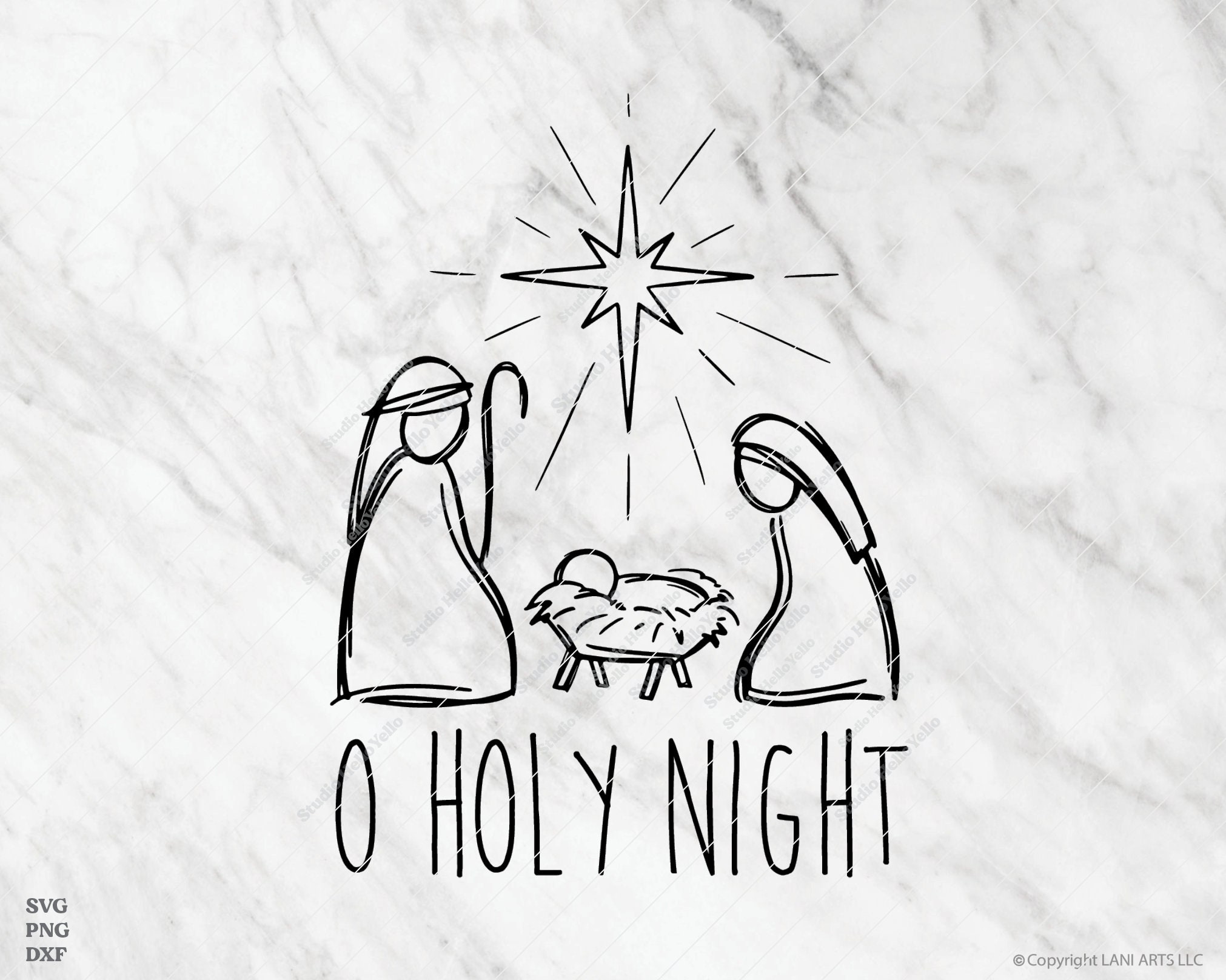 Kerstfoto's Zwart Wit Religieus