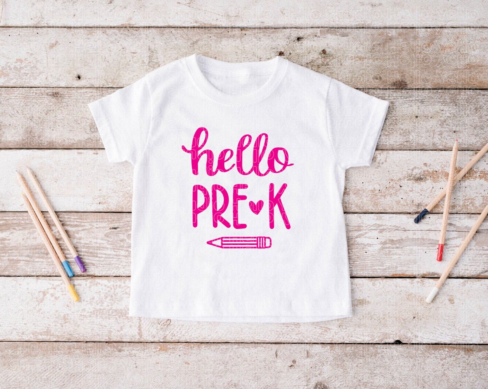 Hello Pre K Svg Bundle, Back to School Svg, First Day of School Svg ...