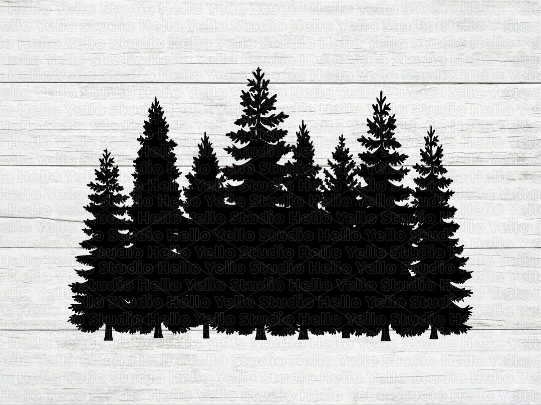 Tannenbaum Svg Tannenbäume Silhouette Tannenbaum Svg Etsy.de