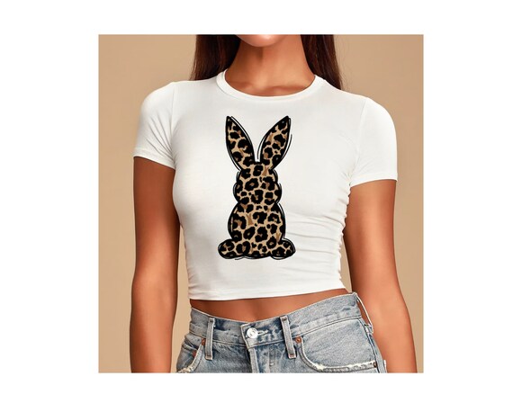 Leopard Print Bunny Svg, Png, Bunny Svg, Bunny Png, Easter Svg