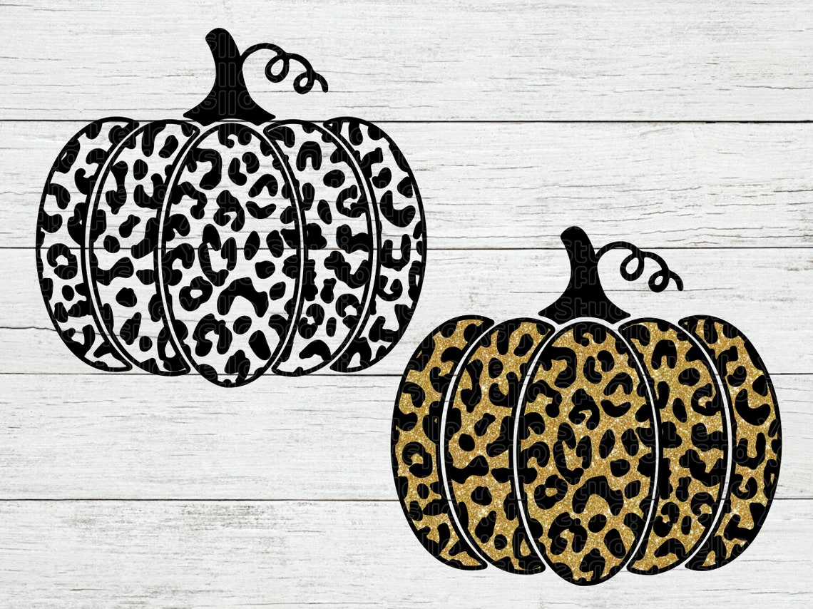 Halloween Leopard Print Pumpkin SVG Thanksgiving Pumpkin Svg - Etsy