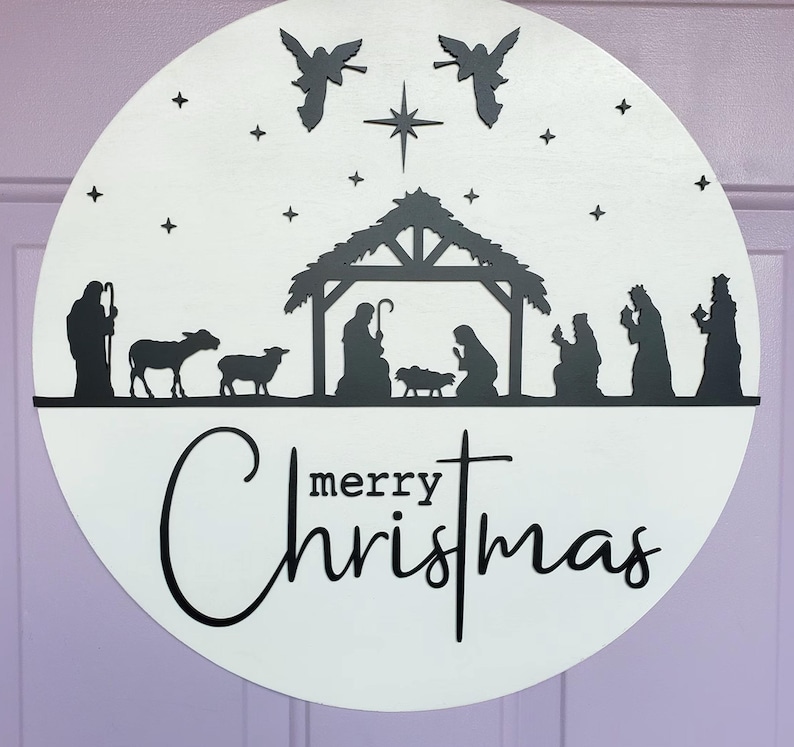 Nativity Scene SVG, Nativity SVG, PNG, eps, dxf, jpg instant digital download image 10
