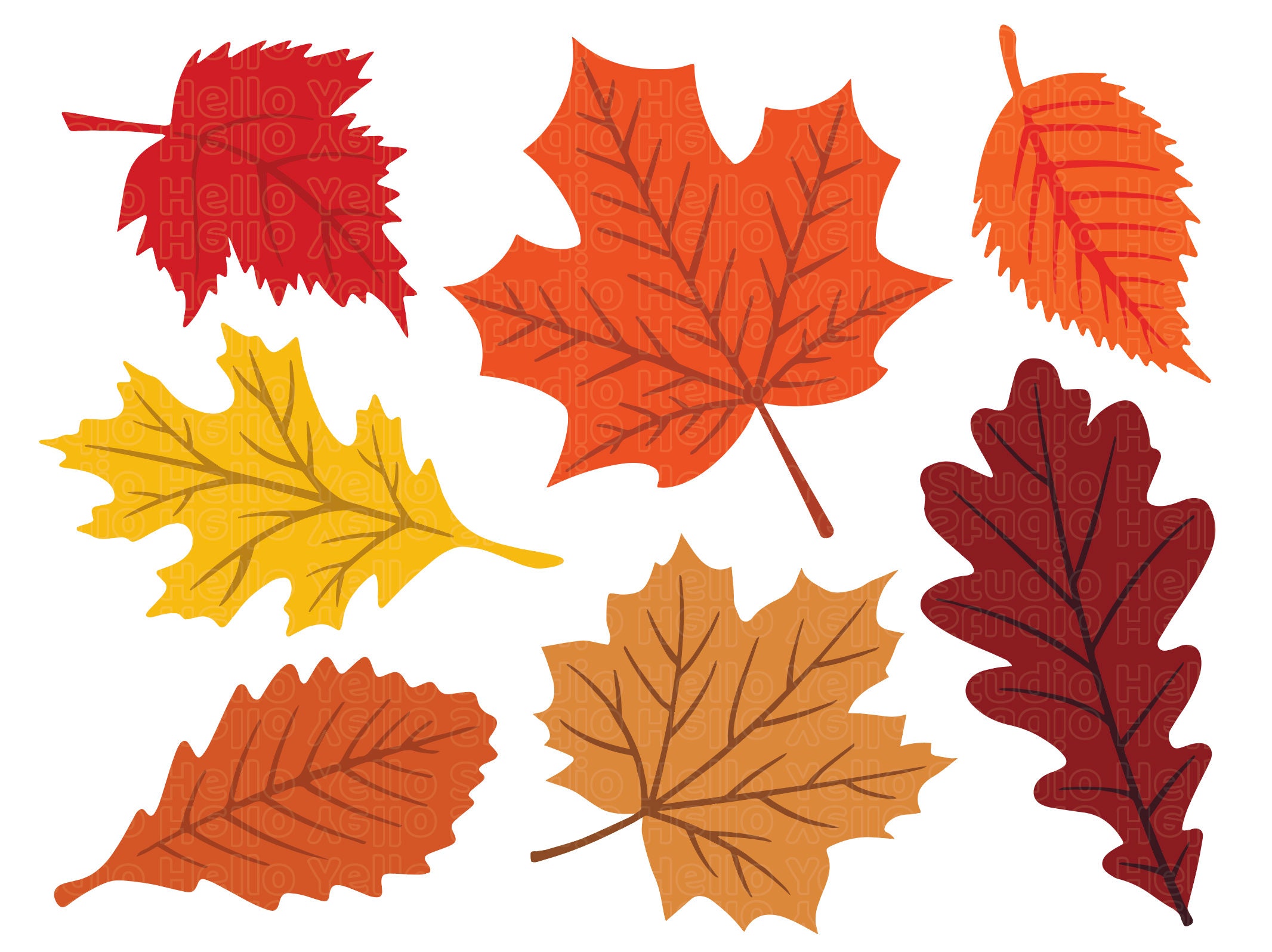 red fall leaf clip art
