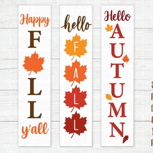 Herfst veranda teken Svg bundel, welkomstbord Svg, Halloween veranda teken Svg, herfst veranda teken, deur teken, gesneden bestanden voor Cricut, silhouet, Glowforge
