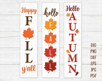 Fall Porch Sign Svg Bundle, Welcome Sign Svg, Halloween Porch Sign Svg,Autumn Porch Sign,Door Sign,Cut Files for Cricut,Silhouette,Glowforge